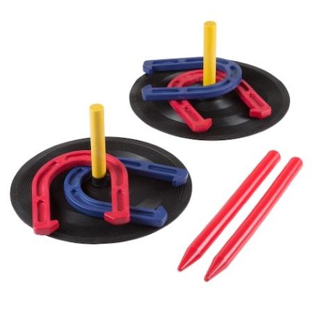 Toy Time Rubber Horseshoes Game Set for Tailgating, Camping, Backyard and Inside Fun for Adults and Kids 144835TUL